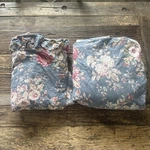 Vtg. Ralph Lauren Kimberly Full Sheets 1 Flat Fitted Floral Blue Cottage Rose. Fixed Price $84.00.