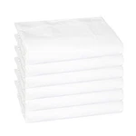 6 Pack Of Flat Bed Sheets, White, 200 Thread Count, Size Options, Color Coded. Fixed Price $99.99.