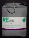 Room Essentials Twin Microfiber Sheet Set Grey New Dorm Travel. Fixed Price $30.00.