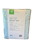 Gaiam Relax, Blue Tencel Soft, King 4 Piece Sheet Set, Nib. Fixed Price $42.74.