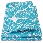 1500 Supreme Collection Extra Soft Tropical Leaf Teal Pattern Sheet Set, King -. Fixed Price $34.99.