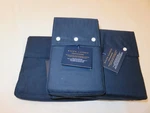 Ralph Lauren Lovan Jacquard 4P Organic King Sheet Set Navy. Fixed Price $295.95.