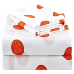 Chezmoi Collection 4-PIECE Kids/teens Sports Sheet Set Soft Microfiber White. Fixed Price $47.38.