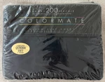 Sears Colormate Luxury 200 Percale Queen Sheet Set 4 Piece Navy Blue Nos Nip. Fixed Price $43.95.