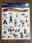 Ncaa Arizona State Sun Devils Family Decals Sheet. Fixed Price $8.99.