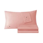 Bedding Sheet Set 4 Piece Queen 100% Cotton Percale Canyon Orange Lacoste Crisp. Fixed Price $104.99.