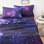 Wake In Cloud Constellation Bed Sheets, 4-PIECE Set, Celestial Space .... Fixed Price $47.35.