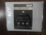 Austin Home Prescott 4PC Queen Light Blue 1000TC Egyptian Cotton Blend Sheet Set. Fixed Price $89.99.