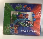 Pj Masks It's Hero Time Full Sheet Set Kids 4PC Bedding - 81" X 96" Blue. Fixed Price $36.00.
