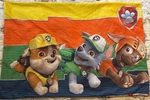 Nickelodeon Paw Patrol Twin Bed 3 Piece Sheet Set Polyester Flat Fitted Pillow. Fixed Price $25.00.