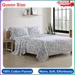 Eddie Bauer Flannel Sheets Queen Size, Anti-pilling & Wrinkle Resistant Cotton. Fixed Price $65.51.