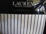 Brand New Ralph Lauren California King Sheet Set Spencer Stripe Navy. Fixed Price $139.95.
