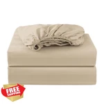 Zaizaihome Striped Beige King Fitted Sheets Only 2 Pack. Fixed Price $82.99.