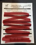Wwf (wwe) Wrestling Line-up Sheet Match Card April 25, 1999 Backlash. Fixed Price $30.00.