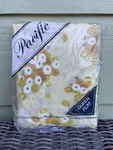 Nos Vintage Pacific Yellow Floral Percale Queen Flat Sheet Flaw. Fixed Price $39.99.