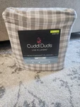 New Cuddl Duds King Heavyweight Flannel Sheet Set Plaid Brushed Cotton Durable. Fixed Price $75.00.