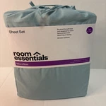 Room Essentials Sheet Set Mircrofiber 3 Piece Twin/xl Aqua College Dorm Bed. Fixed Price $13.98.
