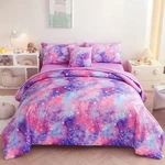 6 Pcs Purple Twin Bedding Set For Girls, GALAXY-1. Fixed Price $97.21.