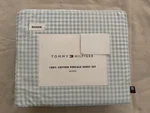 New 4PC Tommy Hilfiger Queen Sheet Set Gardena Gingham Check Soft Green. Fixed Price $69.99.