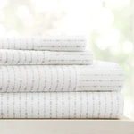 Linen Market Patterned Microfiber Sheet Queen, Beaded Arrows Light Gray. Fixed Price $36.99.