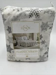 Lenox Flannel Sheet 6 Pc Set, Queen (snow Day) New 100% Cotton. Fixed Price $39.99.