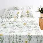 Wake In Cloud Floral Bed 4-PIECE Set Cute Botanical Shabby Chi.... Fixed Price $38.78.