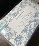 Tommy Bahama Sheet Set New!!! King Bed Pen And Ink Palm Blue Cotton Percale. Fixed Price $119.99.
