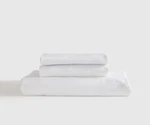 Nwt Quince Bamboo Fitted 3 Piece Set King White Viscose Msrp $114. Fixed Price $79.99.