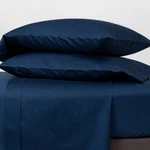 New 6PC 800 Thread Count Hotel Sateen Solid Sheet Set - Threshold Graphite Blu. Fixed Price $29.99.
