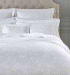 Sferra Giza 45 Natura White Queen Flat Sheet Egyptian Cotton Sateen Jacquard New. Fixed Price $550.00.
