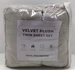 Great Bay Home Velvet Plush 3 Piece Twin Sheet Set. Fixed Price $21.99.
