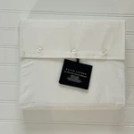 Ralph Lauren Rl 624 Tc Organic Sateen Border Queen Flat Sheet White Nwt $185. Fixed Price $59.00.