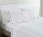 Superior Embroidered Cotton Bed Sheet Set Deep Pocketed - Chain Links Collection. Fixed Price $41.99.