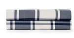 Ralph Lauren Winter Harbour Acadia Flat Sheet Blue Cream Plaid - Twin Nwt. Fixed Price $89.95.