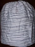 Modernist Cal King Fitted Sheet 300TC Cotton Blend Blue Lines. Fixed Price $22.00.