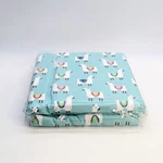 New Amazon Basics Kids Teal Blie Llama Party Soft Easy Wash 3 Pc Twin Sheet Set. Fixed Price $14.99.