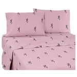 Browning Buckmark Pink Sheets, Bedding Set Twin Full Queen. Fixed Price $49.95.