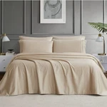 Hotel Signature Egyptian Cotton 400 Tc 6-PIECE Sheet Set, Beige Tan, Queen. Fixed Price $62.95.