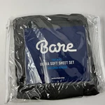 Bare Home Twin Xl Sheet Set Black Flat , Fitted Pillowcase. Fixed Price $8.00.