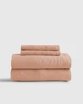 Bnwot Quince European Linen Sheet Desert Sunset Twin Size. Fixed Price $105.00.