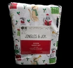 4PC Christmas Cats Caroling Hollyberry Queen Size Bed Sheet Set Decor New. Fixed Price $48.00.