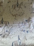 Pottery Barn Kids Ellie Equestrian Riding Horse Purple Twin Fitted Sheet Cotton. Fixed Price $25.00.
