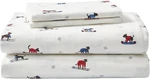 Eddie Bauer - Sheet Set, Warm Breathable Cotton Queen, Ski Patrol. Fixed Price $65.99.