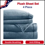True North By Sleep Philosophy Plush Sheet Set Queen, Solid Color, Warm & Soft. Fixed Price $66.74.