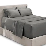 Hearth & Harbor Extra Deep Pocket Sheets Sets - Queen, Charcoal Grey. Fixed Price $47.01.