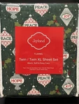Joyland Flannel Twin/twin Xl Sheet Set Green Peace Hope Christmas New. Fixed Price $42.46.