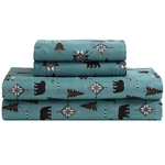 Beatrice Home Fashions Cozy Cabin 4-PIECE Queen Microfiber Bedding Sheet Set .... Fixed Price $36.05.