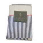 Ralph Lauren Biarritz Cuff Blue Stripe Two Standard Pillowcases New. Fixed Price $99.95.