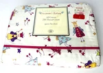 New 2001 Laura Ashley Queen Flat Sheet Fun Fairies Hearts Flowers All Cotton. Fixed Price $32.50.