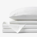 Luxe Smooth Egyptian Cotton Sateen Bed Sheet Set - White, Twin.... Fixed Price $87.40.